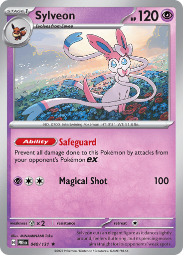 Sylveon – Rare Reverse Holo – 040/131 – Prismatic Evolutions