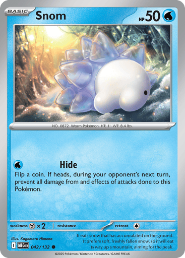 Snom – Common Reverse Holo – 042/132 – Mega Evolution