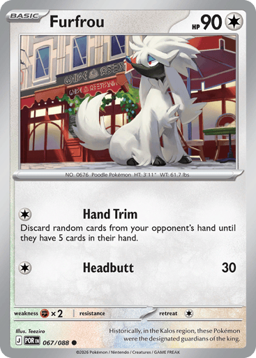 Furfrou – Uncommon – 067/088 – Perfect Order