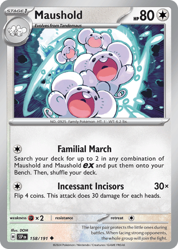 Maushold – Uncommon – 158/191 – Surging Sparks