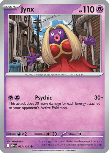 Jynx – Common Reverse Holo – 057/132 – Mega Evolution