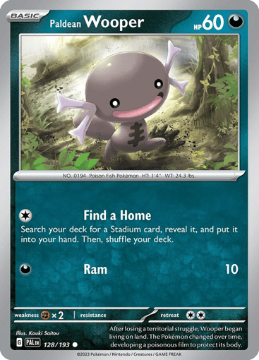 Paldean Wooper – Common – 128/193 – Paldea Evolved