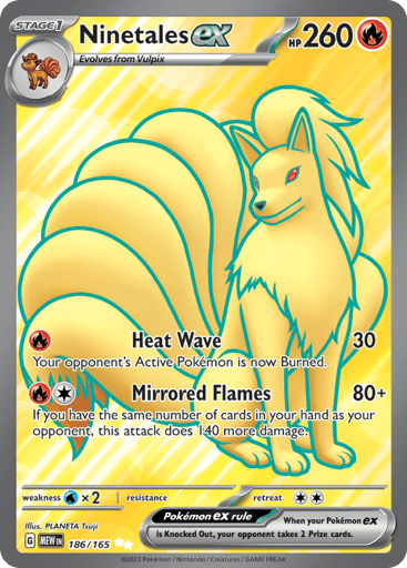 Ninetales ex – Ultra Rare – 186/165 – S&V 151