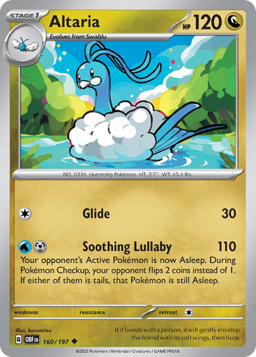 Altaria – Uncommon Reverse Holo – 160/197 – Obsidian Flames