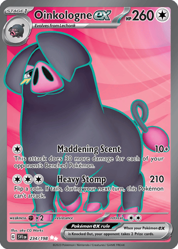 Oinkologne ex – Ultra Rare – 234/198 – Scarlet & Violet