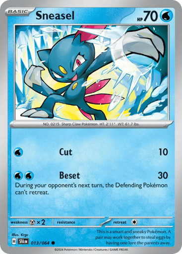 Sneasel – Common Reverse Holo – 013/064 – Shrouded Fable