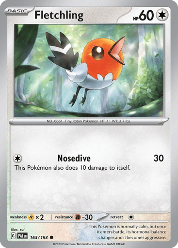 Fletchling – Common – 163/193 – Paldea Evolved