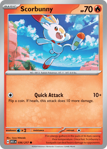 Scorbunny – Common – 036/217 – Ascended Heroes
