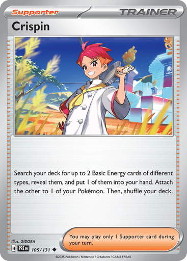 Crispin – Uncommon Reverse Holo – 105/131 – Prismatic Evolutions
