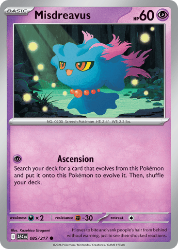 Misdreavus – Common – 085/217 – Ascended Heroes