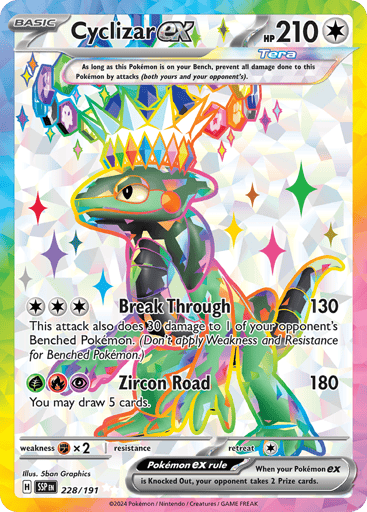 Cyclizar ex – Ultra Rare – 228/191 – Surging Sparks