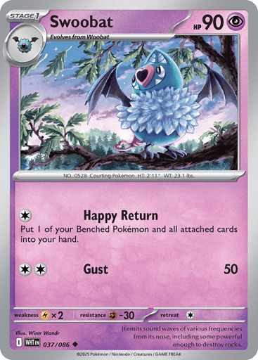 Swoobat – Uncommon – 037/086 – White Flare