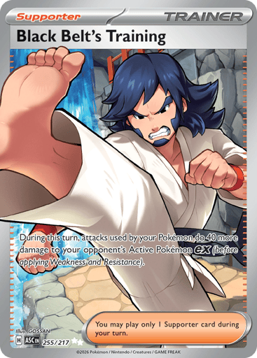 Black Belt’s Training – Ultra Rare – 255/217 – Ascended Heroes