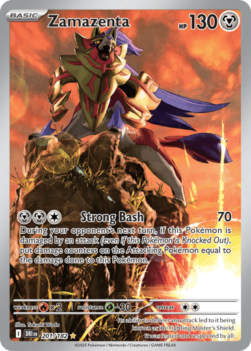 Zamazenta – Illustration Rare – 201/182 – Destined Rivals