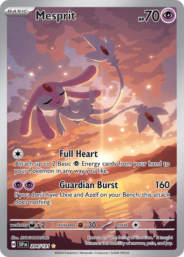 Mesprit – Illustration Rare – 204/191 – Surging Sparks