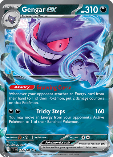 Gengar ex – Double Rare – 104/162 – Temporal Forces