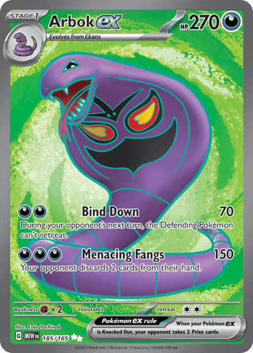Arbok ex – Ultra Rare – 185/165 – S&V 151