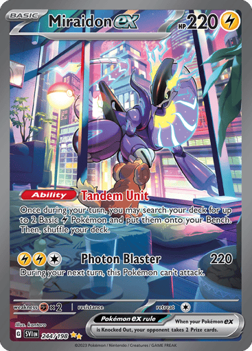 Miraidon ex – Special Illustration Rare – 244/198 – Scarlet & Violet