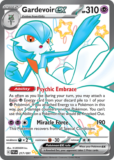 Gardevoir ex – Shiny Ultra Rare – 217/091 – Paldean Fates