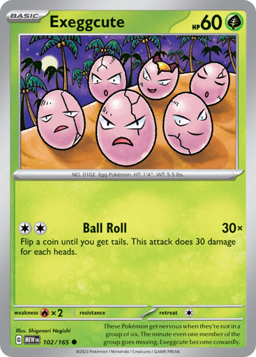 Exeggcute – Common – 102/165 – S&V 151