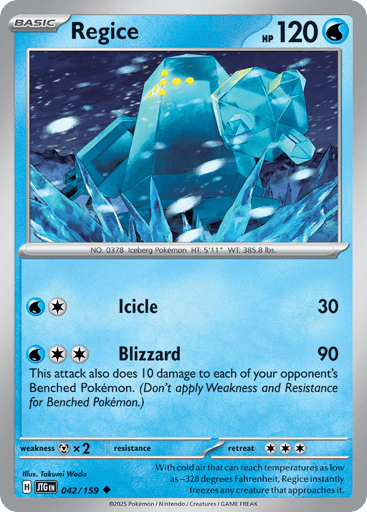 Regice – Uncommon – 042/159 – Journey Together