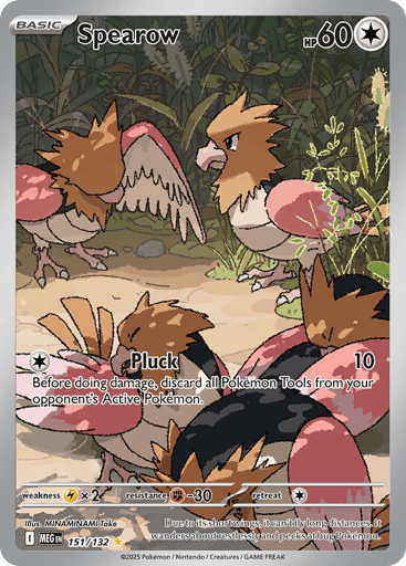 Spearow – Illustration Rare – 151/132 – Mega Evolution