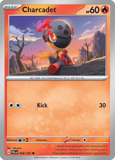 Charcadet – Common Reverse Holo – 038/193 – Paldea Evolved