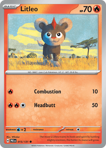 Litleo – Common Master Ball Reverse Holo – 015/131 – Prismatic Evolutions