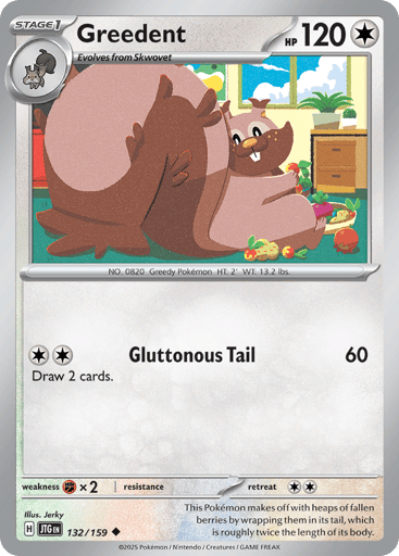 Greedent – Uncommon Reverse Holo – 132/159 – Journey Together