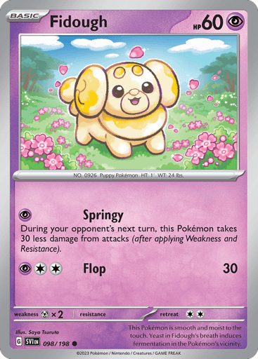Fidough – Common Reverse Holo – 098/198 – Scarlet & Violet