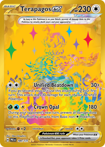 Terapagos ex – Hyper Rare – 180/131 – Prismatic Evolutions