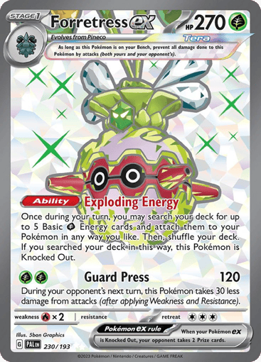 Forretress ex – Ultra Rare – 230/193 – Paldea Evolved