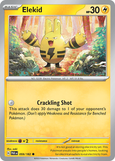 Elekid – Common Reverse Holo – 059/182 – Paradox Rift