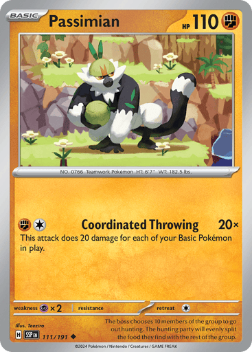 Passimian – Uncommon Reverse Holo – 111/191 – Surging Sparks