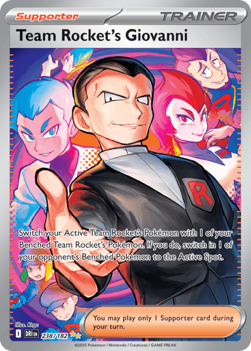 Team Rocket’s Giovanni – Special Illustration Rare – 238/182 – Destined Rivals