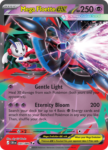 Mega Floette ex – Double Rare – 035/086 – Chaos Rising