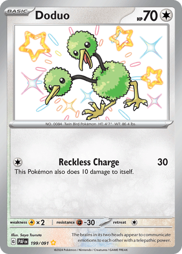 Doduo – Shiny Rare – 199/091 – Paldean Fates