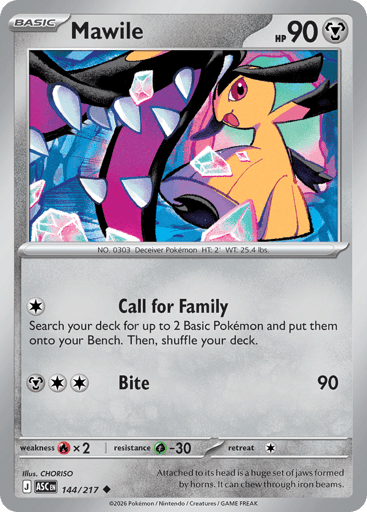 Mawile – Uncommon Reverse Holo – 144/217 – Ascended Heroes