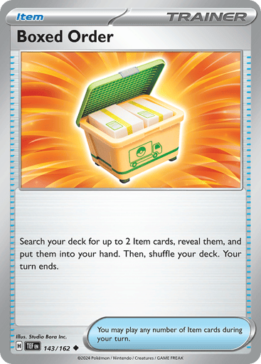 Boxed Order – Uncommon Reverse Holo – 143/162 – Temporal Forces
