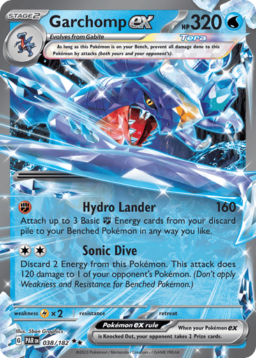 Garchomp ex – Double Rare – 038/182 – Paradox Rift