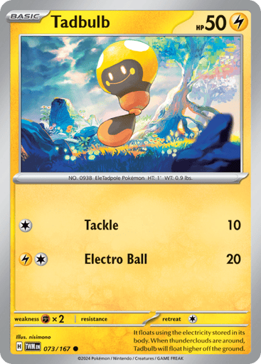 Tadbulb – Common Reverse Holo – 073/167 – Twilight Masquerade