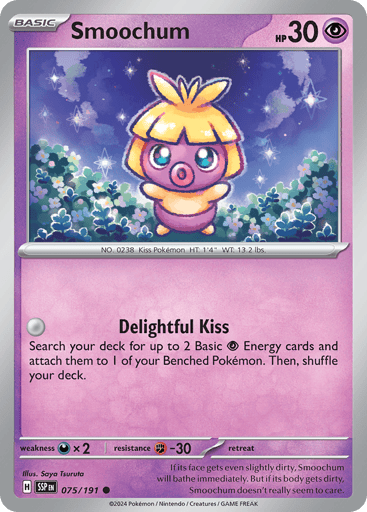Smoochum – Common Reverse Holo – 075/191 – Surging Sparks