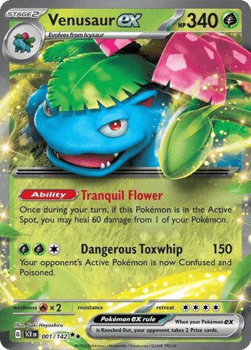 Venusaur ex – Double Rare – 001/142 – Stellar Crown