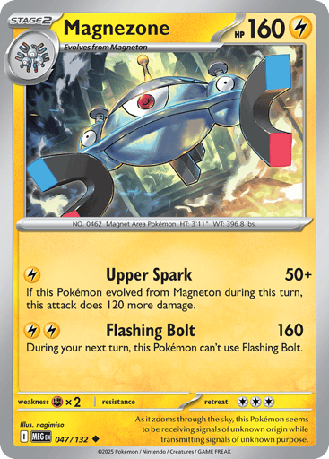 Magnezone – Uncommon Reverse Holo – 047/132 – Mega Evolution