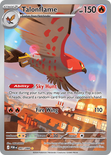 Talonflame – Illustration Rare – 091/088 – Perfect Order