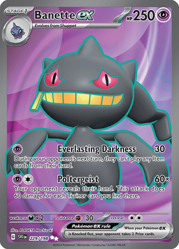 Banette ex – Ultra Rare – 229/198 – Scarlet & Violet
