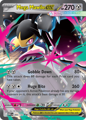 Mega Mawile ex – Double Rare – 094/132 – Mega Evolution