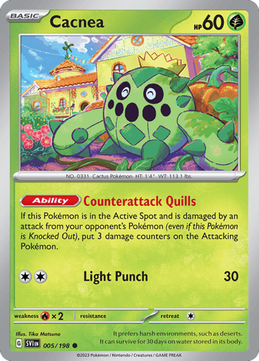 Cacnea – Common – 005/198 – Scarlet & Violet