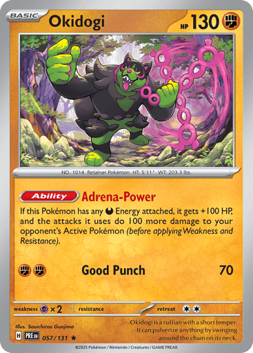 Okidogi – Rare Holo – 057/131 – Prismatic Evolutions