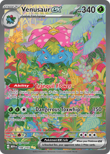 Venusaur ex – Special Illustration Rare – 198/165 – S&V 151